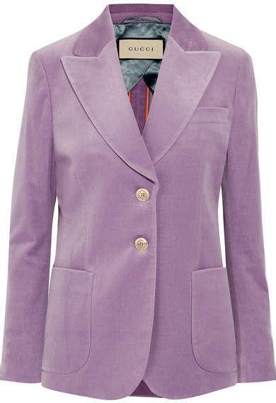 gucci womens blazer|gucci lilac velvet blazer.